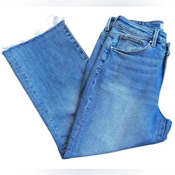 Risen Jeans Blue Womens Cropped Straight Jeans Size 29 - Picture 3 of 14